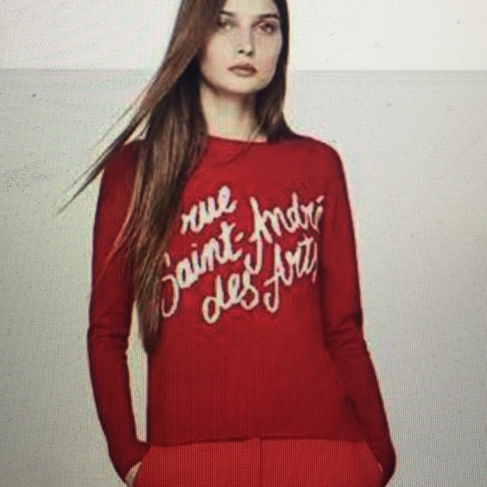 Red 100% wool sweater - Picture 1 of 6